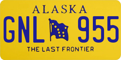 AK license plate GNL955