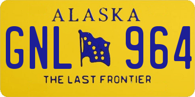 AK license plate GNL964