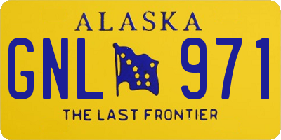 AK license plate GNL971