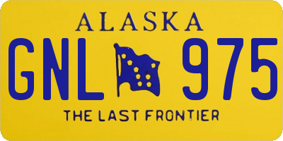 AK license plate GNL975