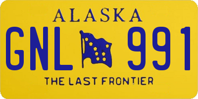 AK license plate GNL991