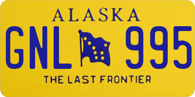 AK license plate GNL995