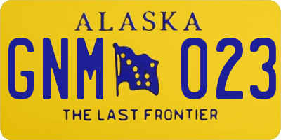 AK license plate GNM023