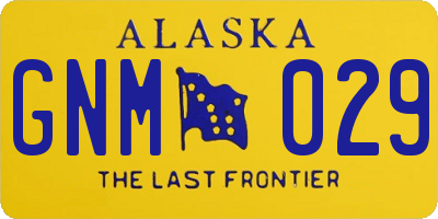 AK license plate GNM029