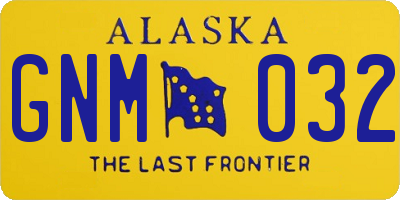 AK license plate GNM032