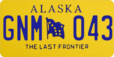 AK license plate GNM043