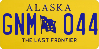 AK license plate GNM044