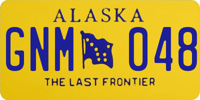 AK license plate GNM048