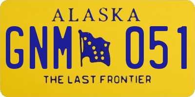 AK license plate GNM051