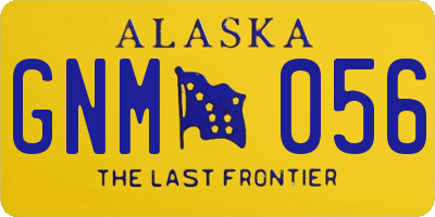 AK license plate GNM056