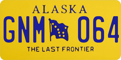 AK license plate GNM064