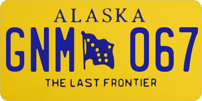 AK license plate GNM067