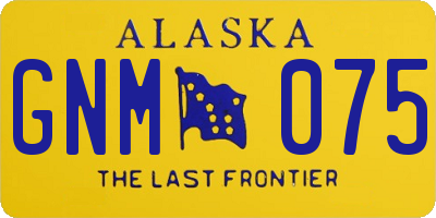 AK license plate GNM075