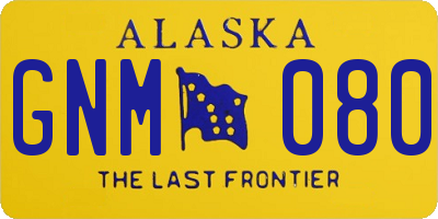 AK license plate GNM080