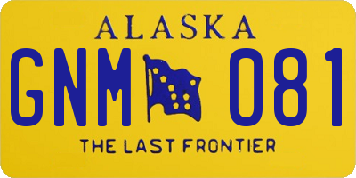 AK license plate GNM081