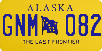 AK license plate GNM082