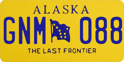 AK license plate GNM088
