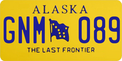 AK license plate GNM089