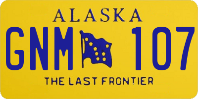 AK license plate GNM107