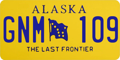 AK license plate GNM109