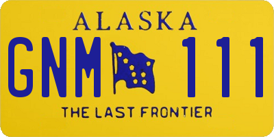 AK license plate GNM111