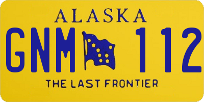 AK license plate GNM112