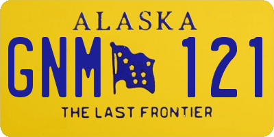 AK license plate GNM121