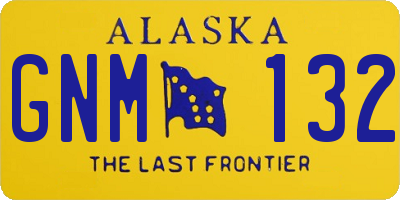 AK license plate GNM132