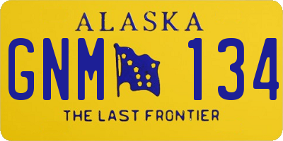 AK license plate GNM134