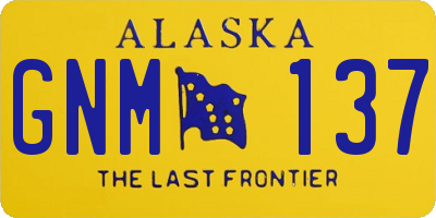 AK license plate GNM137