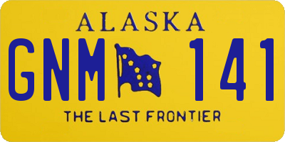 AK license plate GNM141