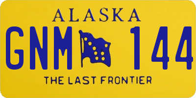 AK license plate GNM144