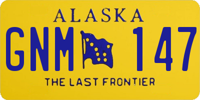 AK license plate GNM147