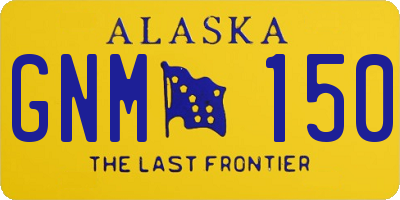 AK license plate GNM150