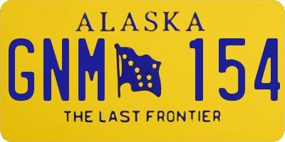 AK license plate GNM154