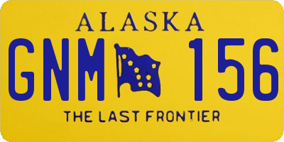 AK license plate GNM156