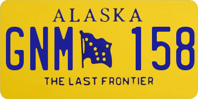 AK license plate GNM158