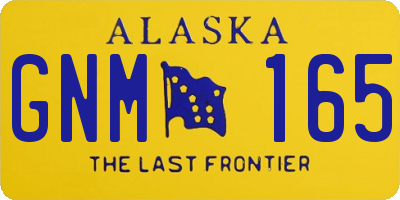 AK license plate GNM165