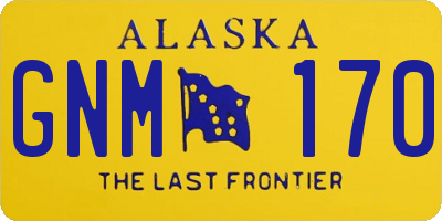 AK license plate GNM170