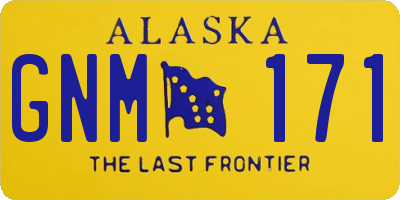 AK license plate GNM171