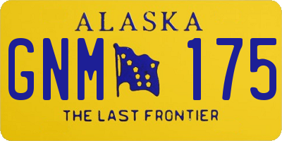 AK license plate GNM175