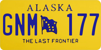 AK license plate GNM177