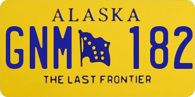 AK license plate GNM182