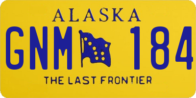 AK license plate GNM184