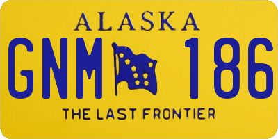 AK license plate GNM186