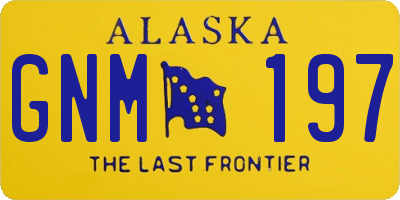 AK license plate GNM197