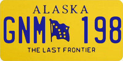 AK license plate GNM198