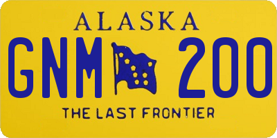 AK license plate GNM200