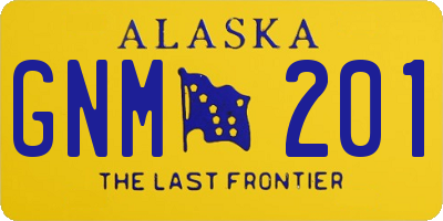 AK license plate GNM201