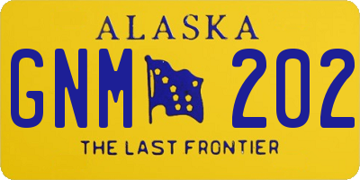 AK license plate GNM202